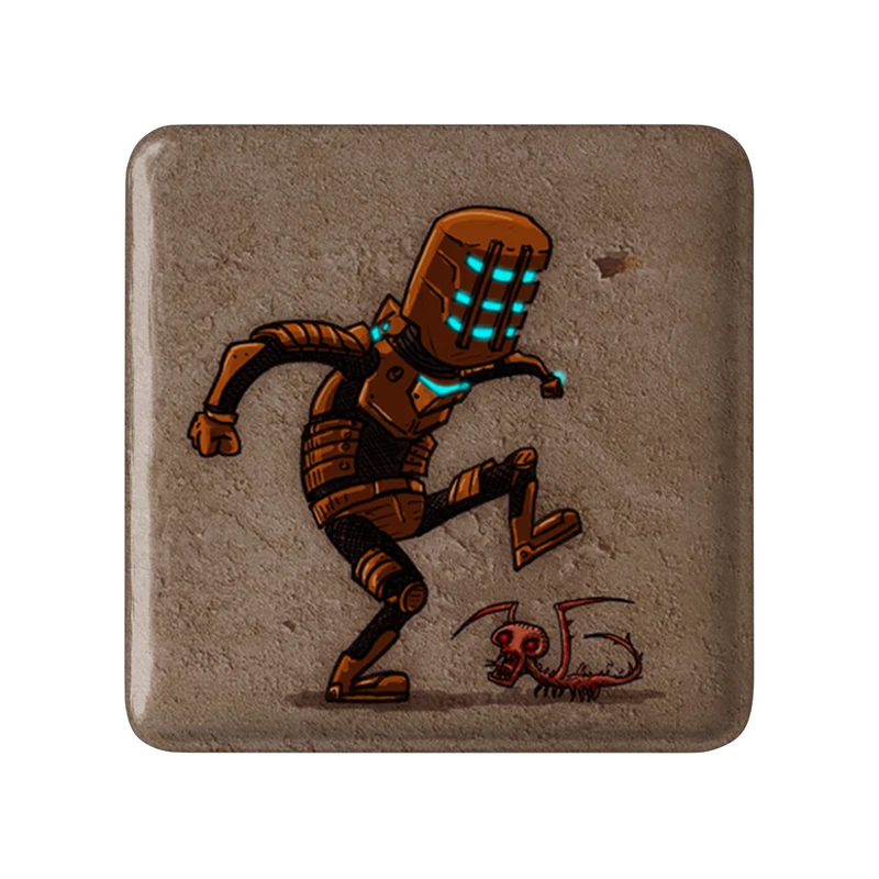 مگنت خندالو طرح بازی دد اسپیس (Dead Space) مدل مربعی کد 35040