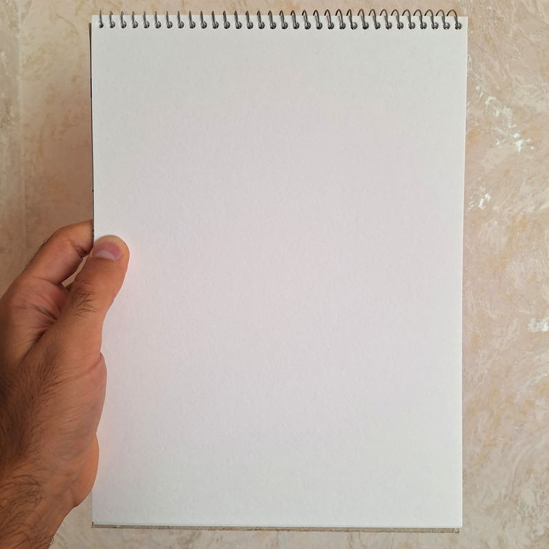 دفتر آبرنگ 10برگ شکوفه مدل -Girl with Butterflies