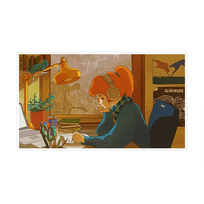 استیکر لپ تاپ ماسا دیزاین طرح Lofi مدل STK1576