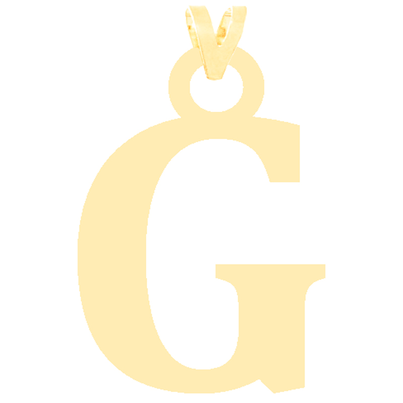 آویز گردنبند طلا 18 عیار زنانه کرابو طرح G مدل Kr3601
