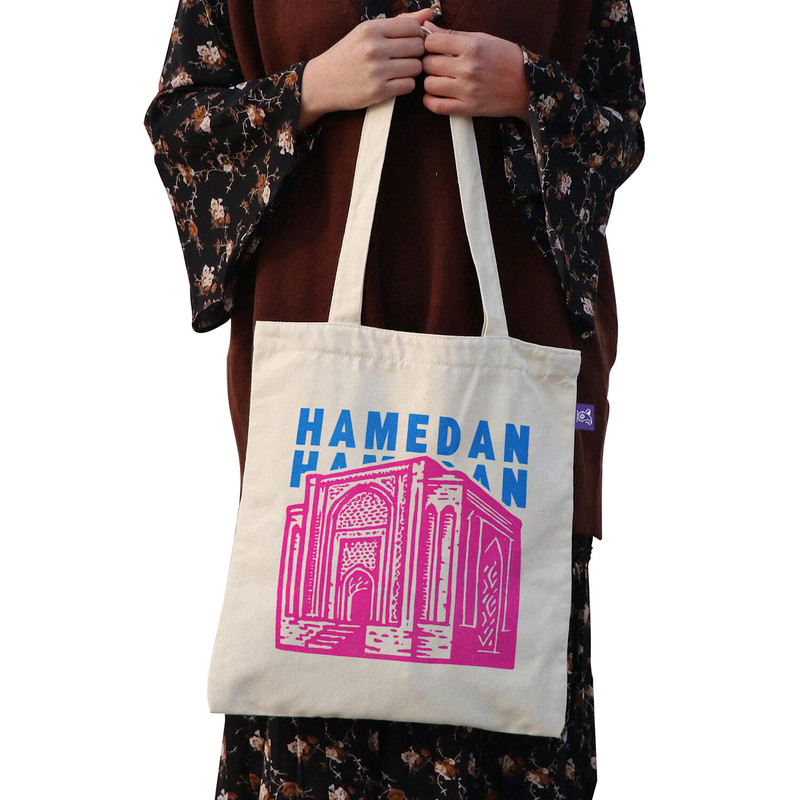 ساک خرید ترمه طراحان ایده مدل نماد گنبد علویان همدان کد map0038 - L