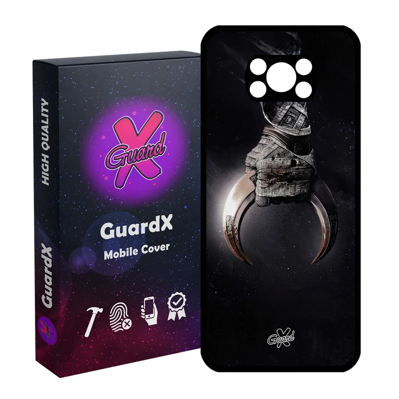 کاور گارد ایکس طرح شوالیه ماه مدل Glass10451 مناسب برای گوشی موبایل شیائومی Poco X3 NFC/Poco X3/Poco X3 Pro