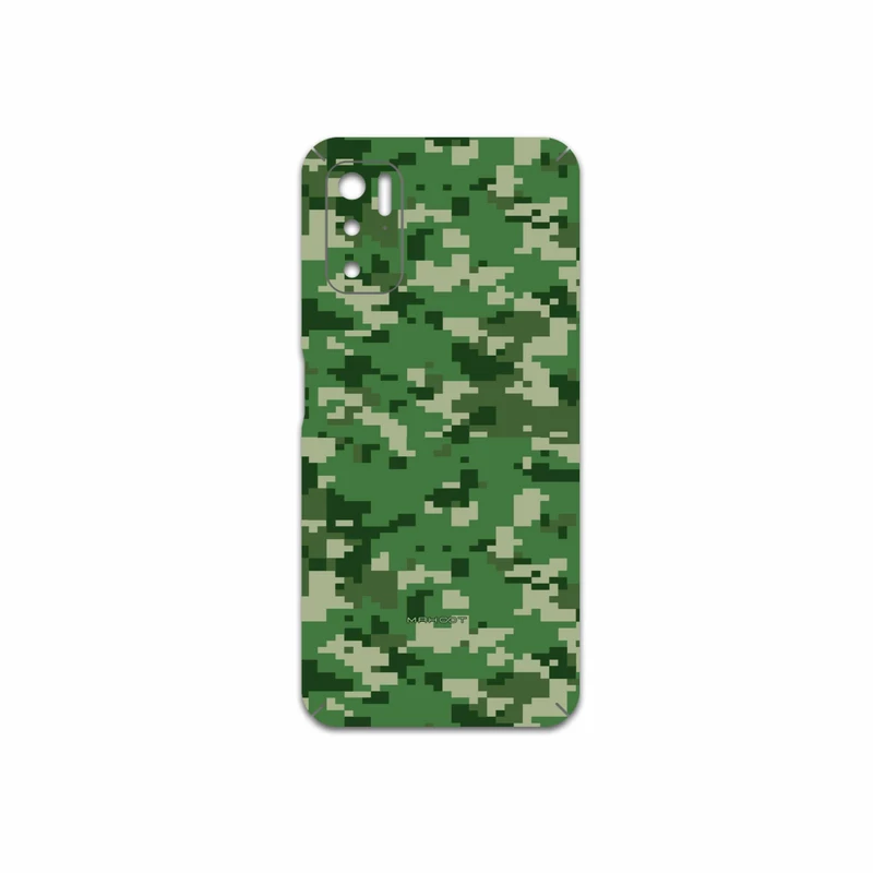 برچسب پوششی ماهوت مدل Army-Green-Pixel مناسب برای گوشی موبایل شیائومی Poco M3 Pro 5G