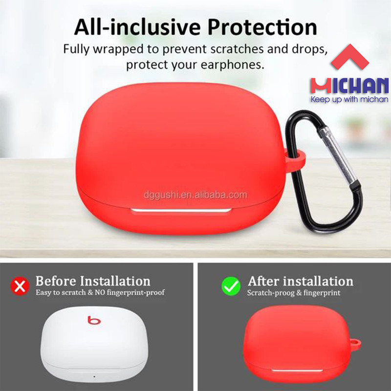 کاور میچان مدل silicone مناسب برای کیس هدفون بی سیم بیتس Fit Pro