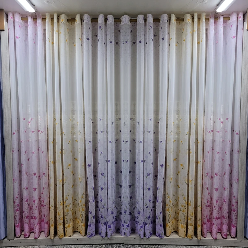 پرده مدل حریر آمبره پانچ کد 4 سایز 275*275 سانتی متر