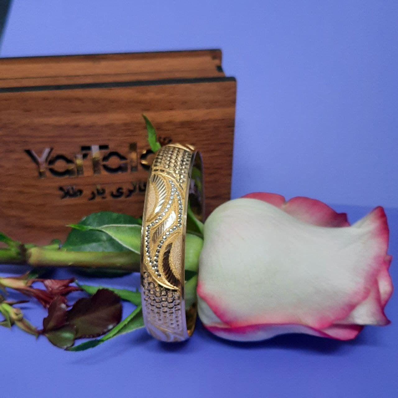 النگو طلا 18 عیار زنانه  گالری یارطلا  مدل ماه کد  AL63-G-1