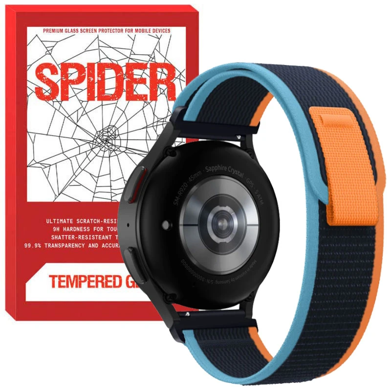 بند اسپایدر مدل Trail Loop Dual Colors مناسب برای ساعت هوشمند سامسونگ Galaxy Watch Active