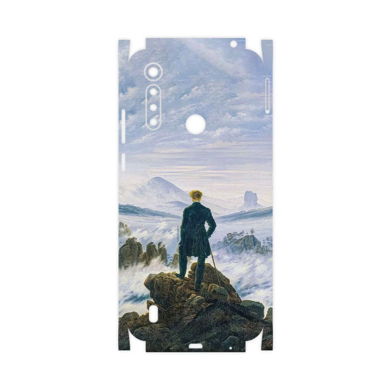برچسب پوششی ماهوت مدل Wanderer above the Sea of Fog-FullSkin مناسب برای گوشی موبایل موتورولا Moto G8 Power Lite