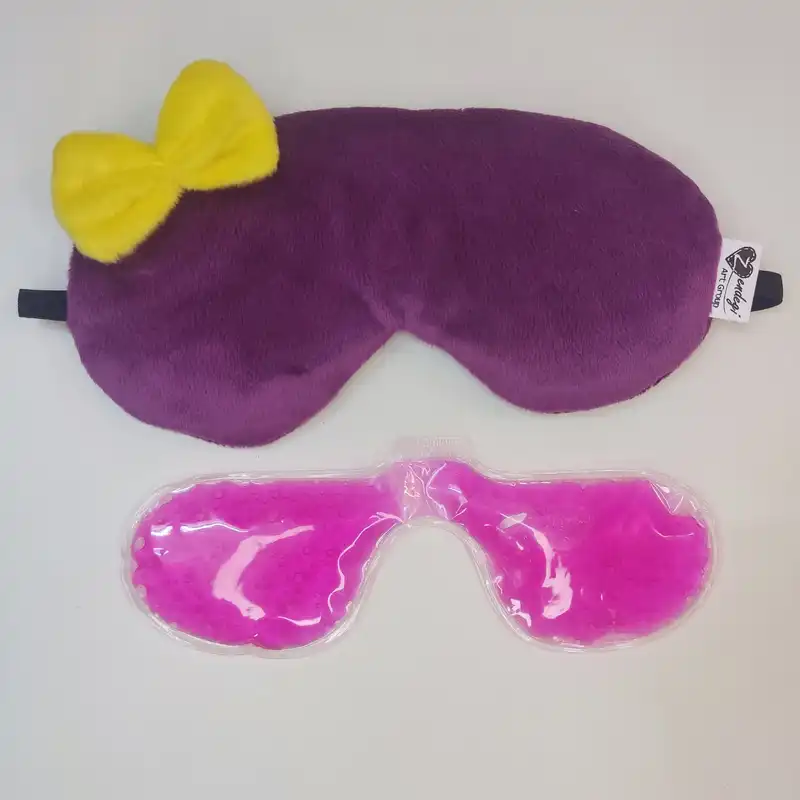 چشم بند طبی گروه هنری زندگی طرح پاپیونی کد MKP-KQ به همراه کمپرس