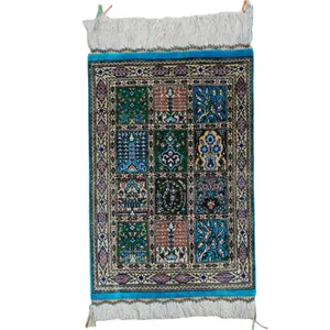 رو میزی فرش دستباف طرح خشتی کد 1462 
