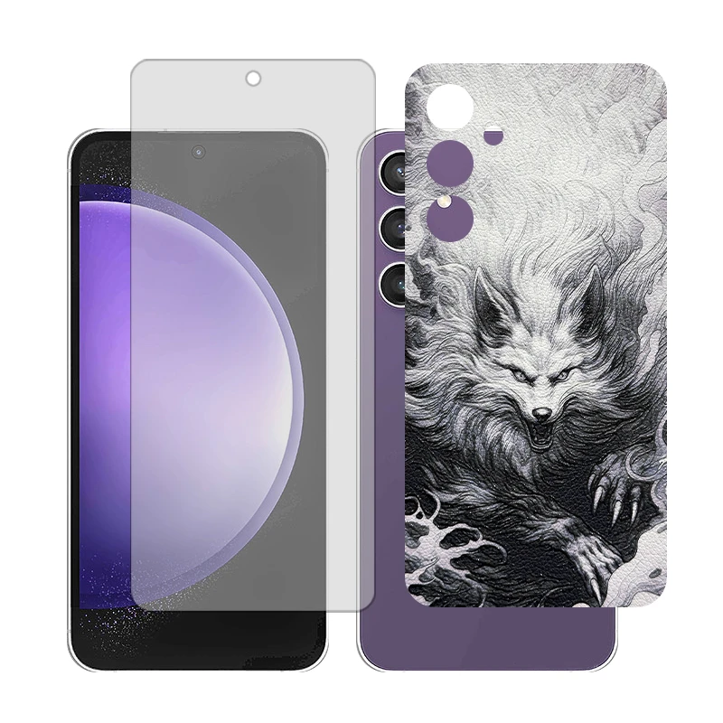 محافظ صفحه نمایش شفاف گلس مدل Together مناسب برای گوشی موبایل سامسونگ Galaxy S23 FE به همراه برچسب پوششی پشت گوشی 