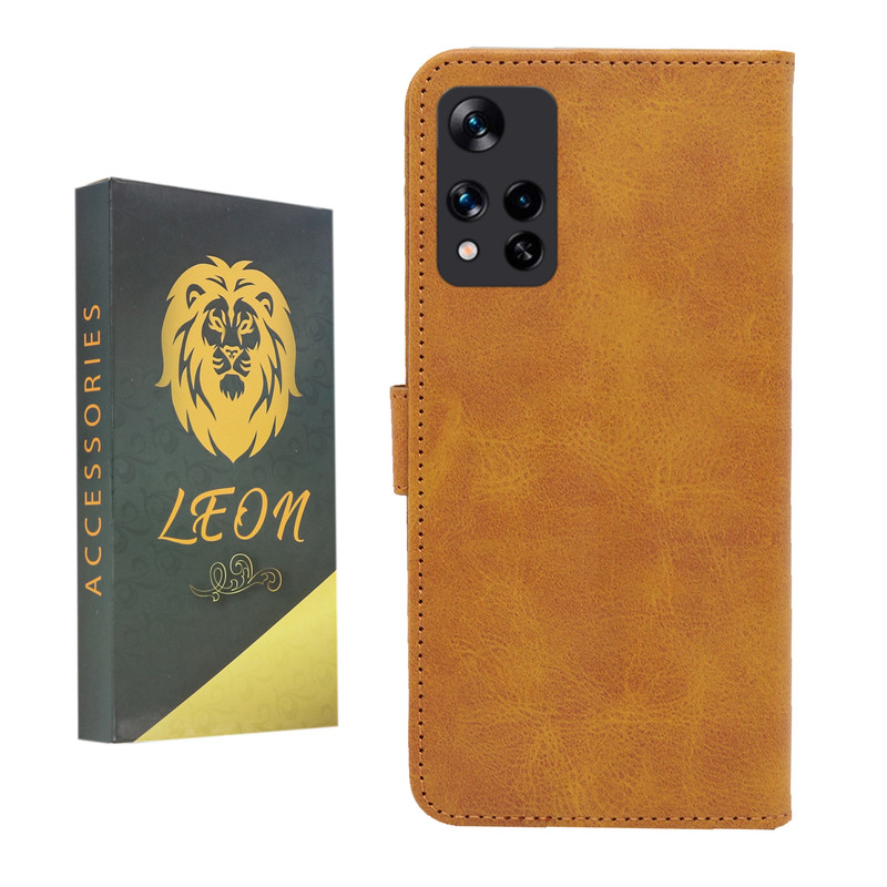 کیف کلاسوری لئون مدل Bersa مناسب برای گوشی موبایل شیائومی Redmi Note 11 Pro Plus