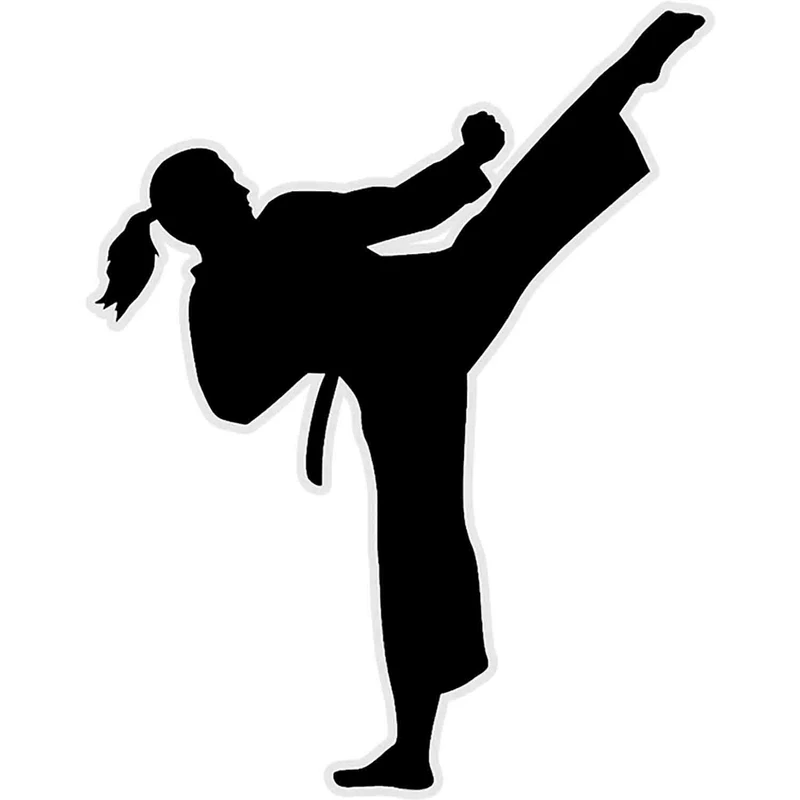استیکر لپ تاپ طرح Karate girl woman کد ST1055