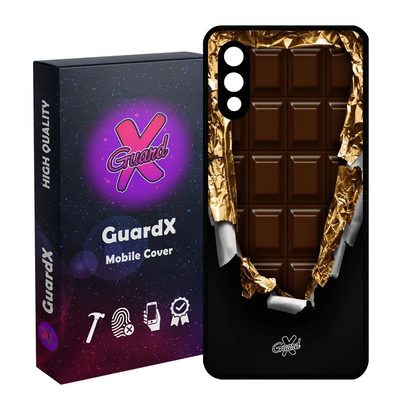کاور گارد ایکس طرح Chocolate مدل Glass10061 مناسب برای گوشی موبایل سامسونگ Galaxy A02 / M02