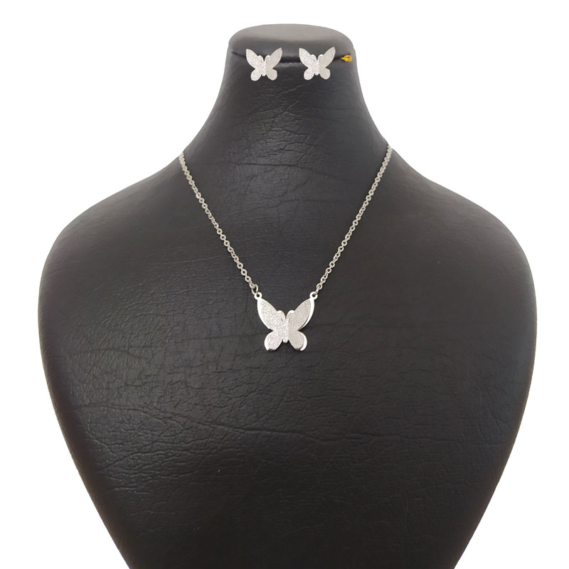 نیم ست زنانه طرح پروانه کد SLV56 نیم ست زنانه طرح پروانه کد SLV56