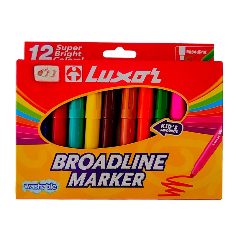 ماژیک رنگ آمیزی لاکسر مدل broadline کد 78112 بسته 12 عددی