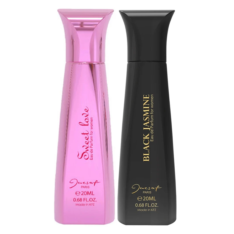 عطر جیبی زنانه ژک ساف مدل Sweet Love حجم 20 میلی لیتر به همراه عطر جیبی زنانه ژک ساف مدل Black Jasmine حجم 20 میلی لیتر