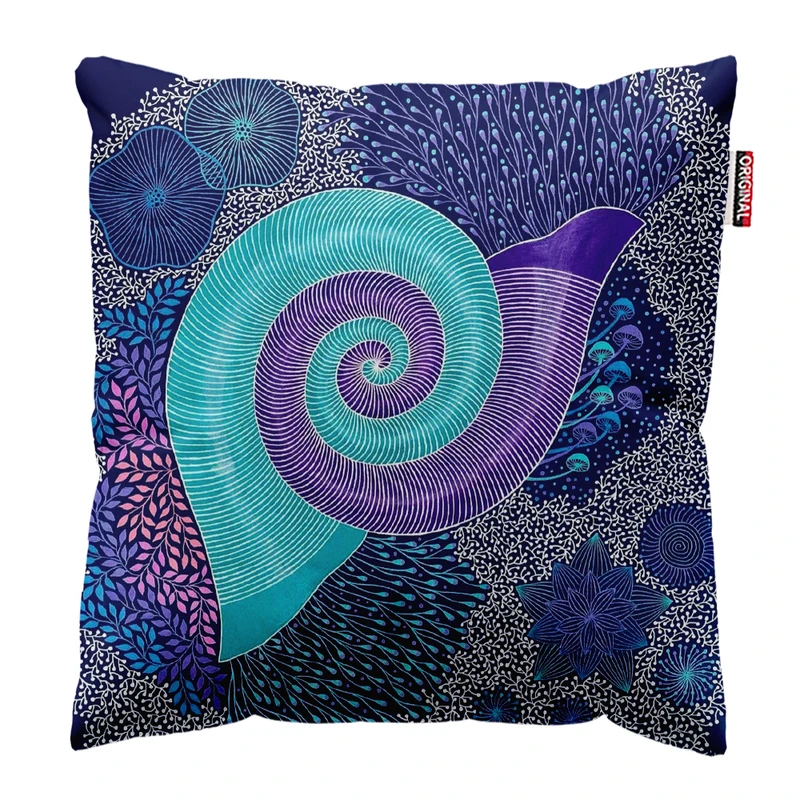 کوسن پاد آفرین مدل فانتزی طرح دریا کد PK403677 سایز 40*40 سانتی متر