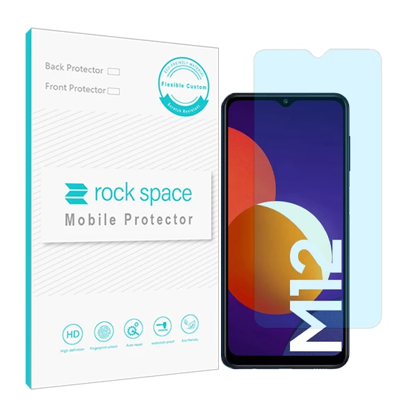 محافظ صفحه نمایش ضد اشعه آبی راک اسپیس مدل HyBLU مناسب برای گوشی موبایل سامسونگ Galaxy M12