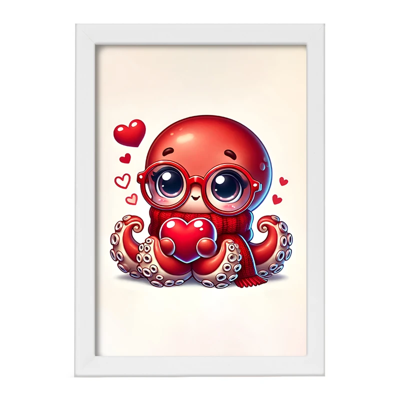 تابلو خندالو مدل هشت پا بامزه کد F11726