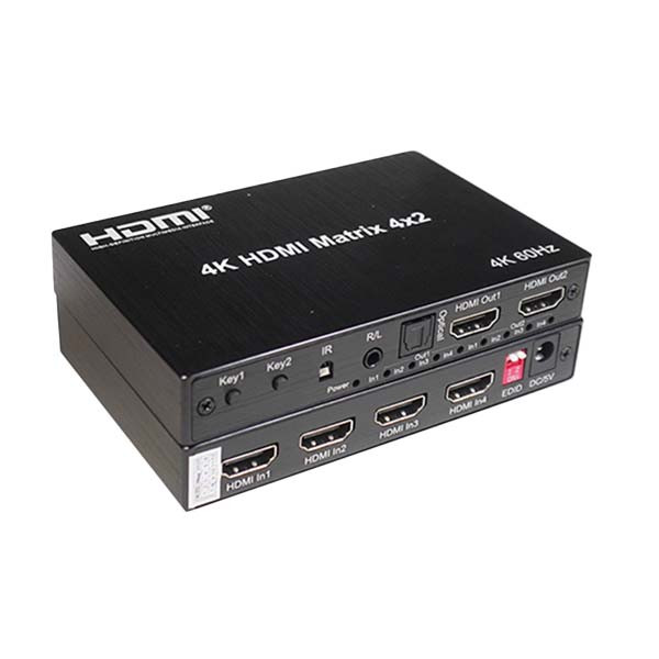 اسپلیتر 4 پورت HDMI کی نت مدل K-MAHD2024 بسته دو عددی