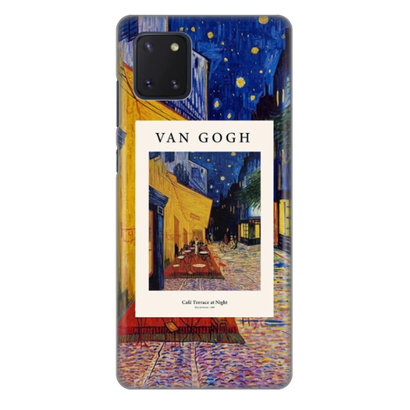 کاور طرح نقاشی کافه تراس در شب کد DIMO-039 مناسب برای گوشی موبایل سامسونگ galaxy A81 / note 10 lite