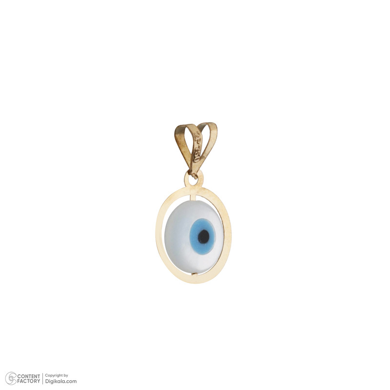 آویز گردنبند طلا 18 عیار زنانه ناریا مدل چشم نقولی