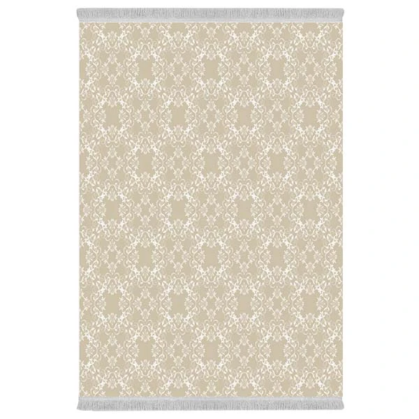 فرش پارچه‌ای دفه مدل فرشینه هازان مخمل طرح فانتزی کد 3338