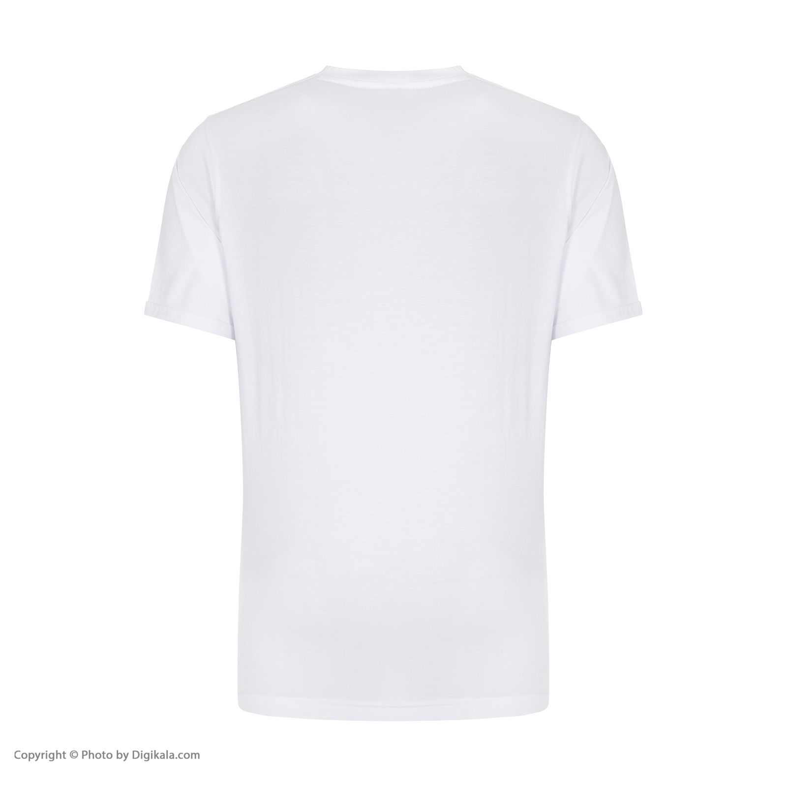 تی شرت آستین کوتاه مردانه مدل جیران طرح قلیان رنگ سفید -  - 2