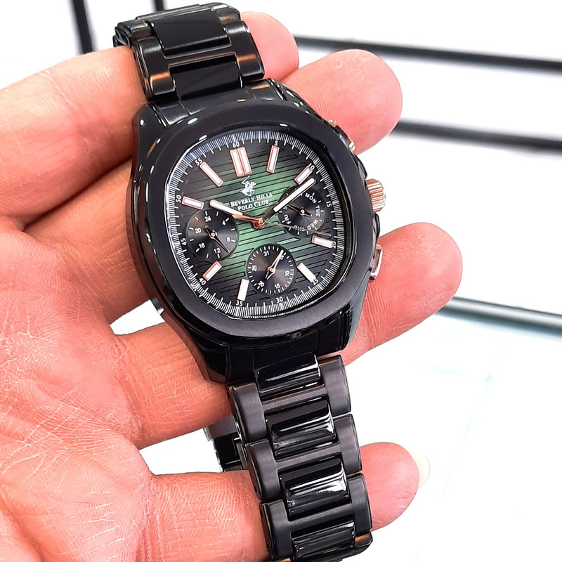 ساعت مچی عقربه‌ای مردانه کوارتز کرونوگراف بورلی هیلز پولو کلاب مدل BP3212X.671