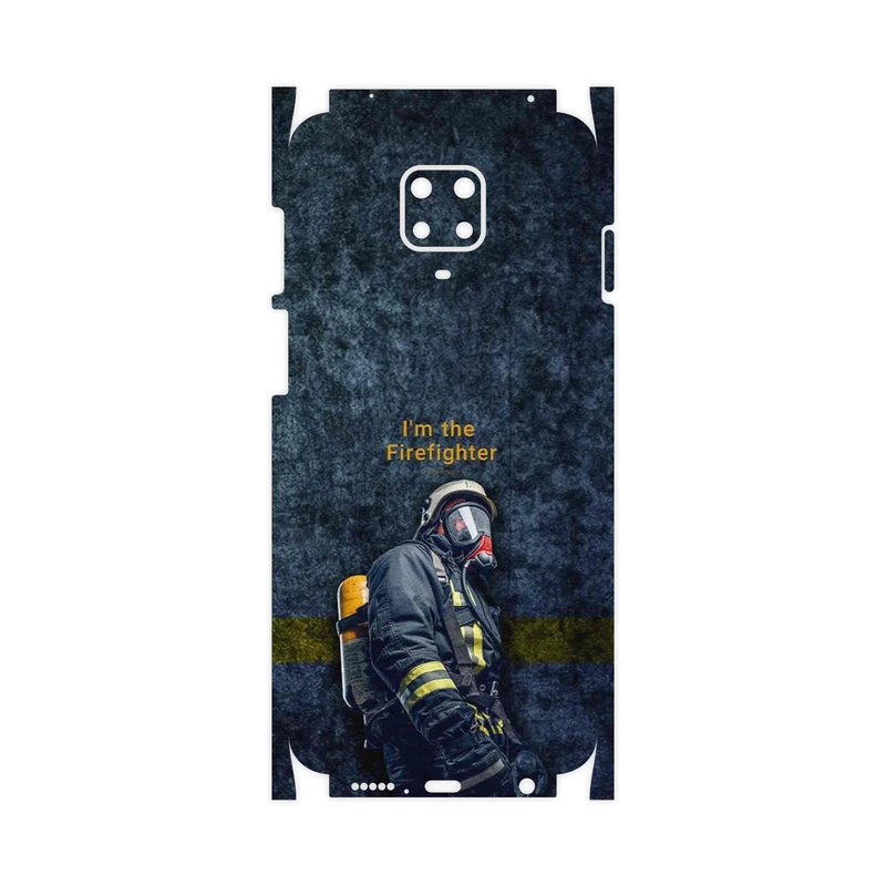 برچسب پوششی ماهوت مدل Firefighter-FullSkin مناسب برای گوشی موبایل شیائومی Redmi Note 9 Pro