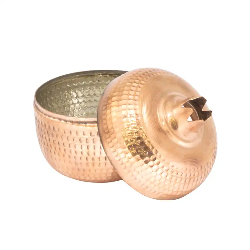 قندان مسی طرح انار کد 1010