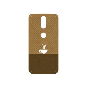 MAHOOT Minimal Cup of Coffee Icon Cover Sticker for Motorola Moto G4