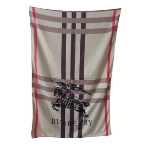 شال زنانه بربری مدل موهر پاییزی چهارخانه کد 43