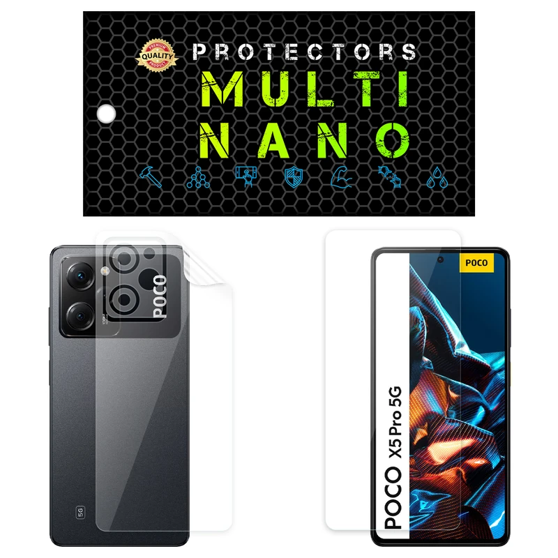 محافظ صفحه نمایش مولتی نانو مدل X-SFT مناسب برای گوشی موبایل شیائومی Redmi Note 12 Pro Speed به همراه محافظ پشت