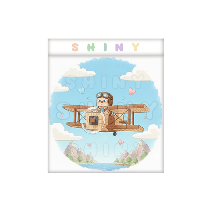 پوستر شاینی مدل فانتزی طرح ماینکرافت خلبان