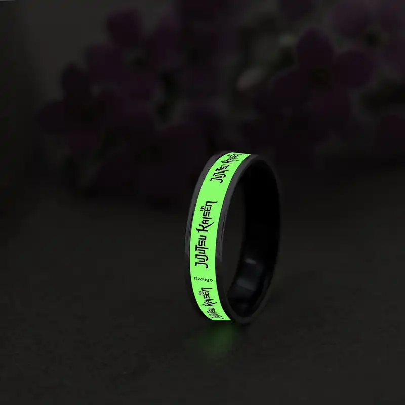 انگشتر ناکسیگو مدل شب تاب طرح Jujutsu Kaisen کد RB15597