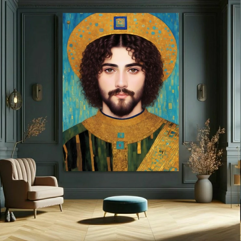 تابلو بوم طرح نقاشی مدل شاهزاده جوان کد FP105267