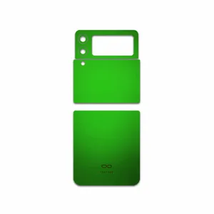 MAHOOT Metallic-Green Cover Sticker for Samsung Galaxy Z Flip3 5G