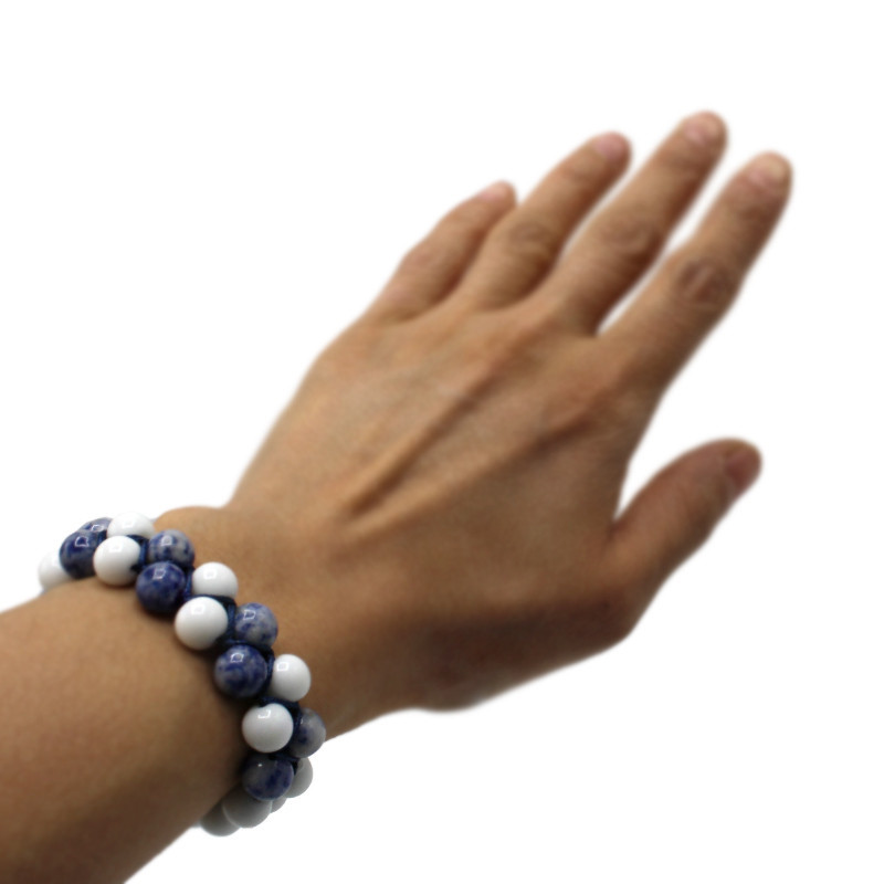 نیم ست زنانه مدل سنگ سودالیت نیم ست زنانه مدل سنگ سودالیت