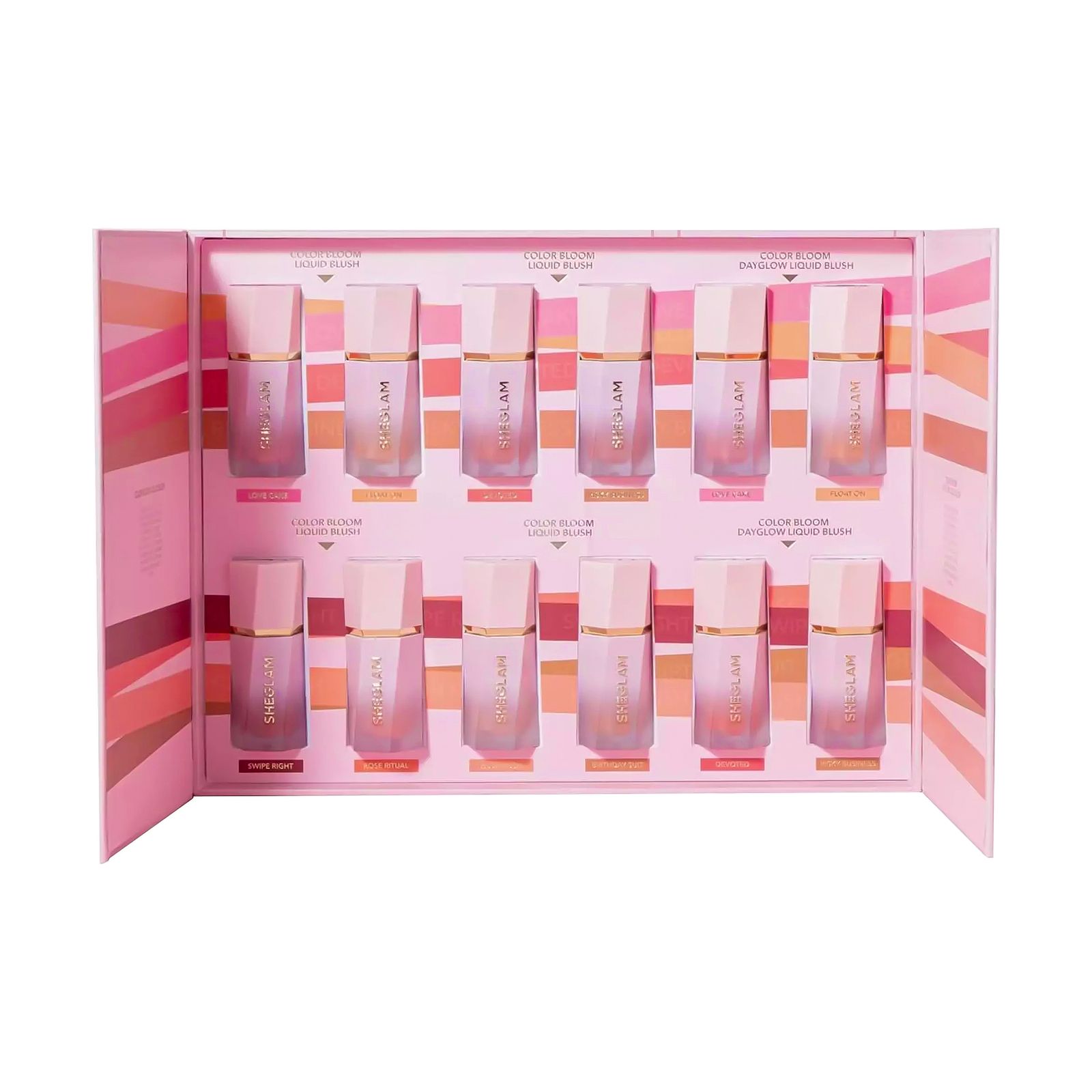 رژگونه مایع ترکیبی شگلم مدل Color Bloom مجموعه 12 عددی -  - 1