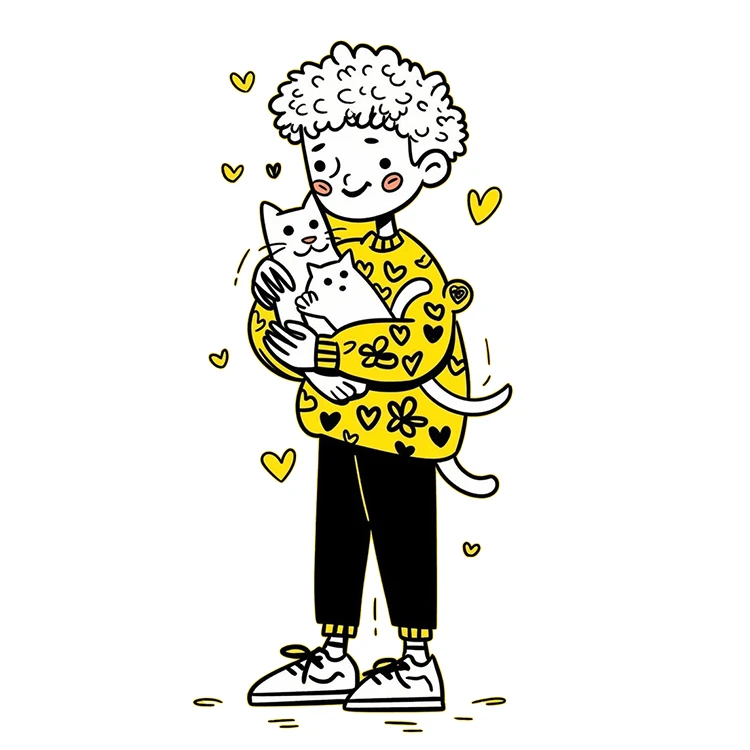 استیکر پارچه و لباس پاد آفرین مدل کارتونی کد S1815