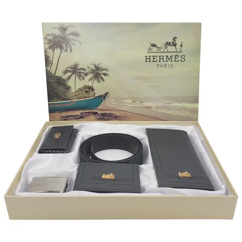 ست هدیه مردانه هرمس مدل چرم