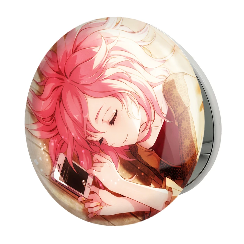 آینه جیبی خندالو طرح انیمه دختر مدل تاشو کد 12118 