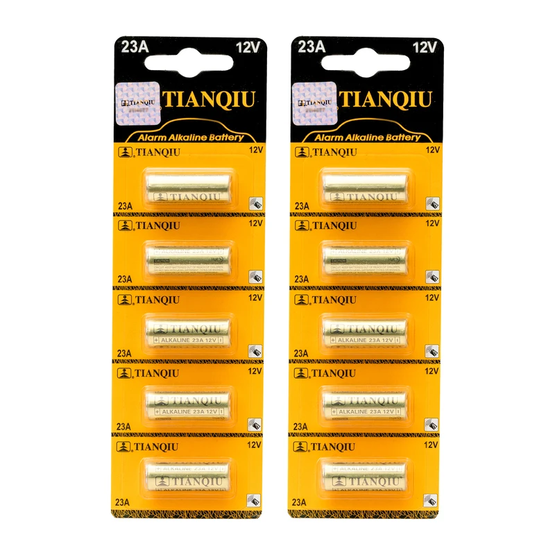 باتری 23A تیانکیو مدل 12V بسته 10 عددی