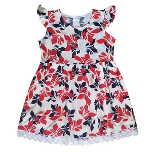 پیراهن دخترانه مدل برگ