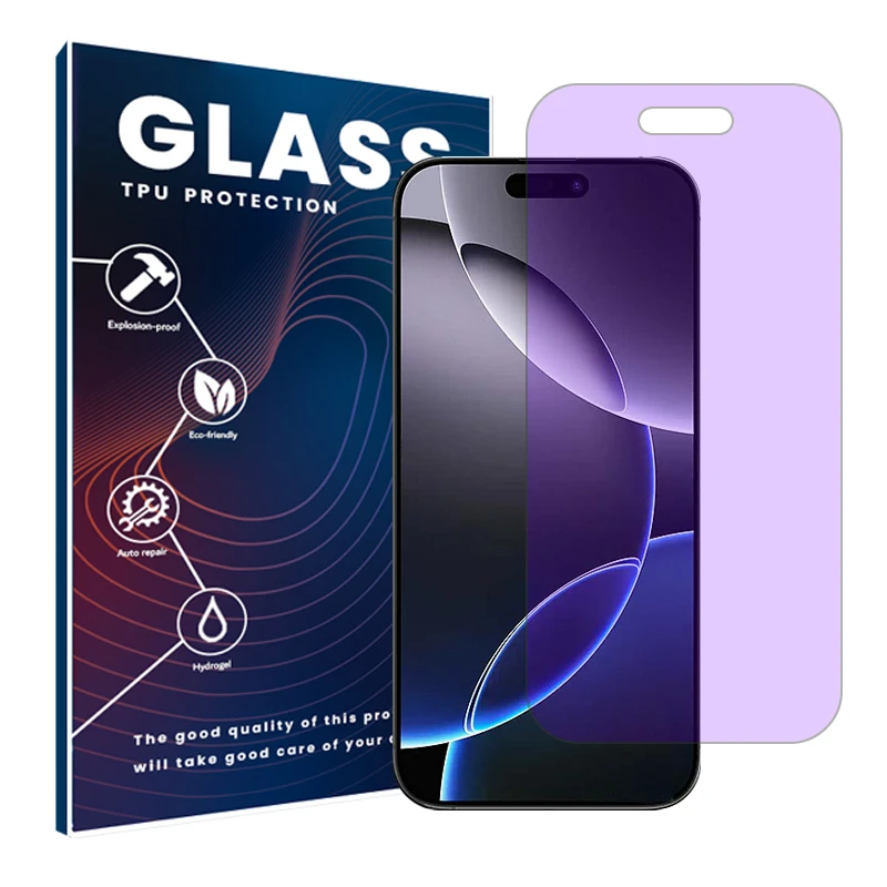 محافظ صفحه نمایش آنتی پرپل گلس مدل Resistant مناسب برای گوشی موبایل اپل iPhone 16 Pro Max