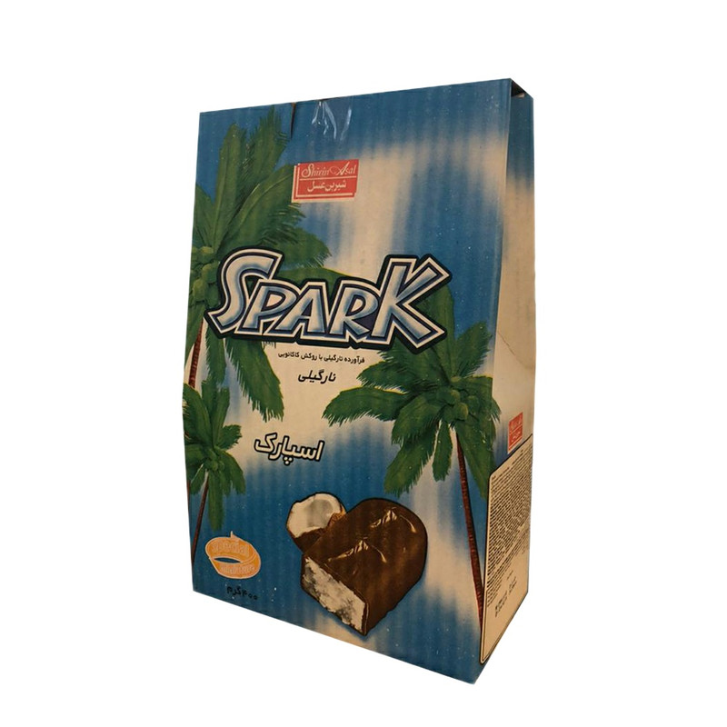 فرآورده نارگیلی با روکش کاکائویی اسپارک شیرین عسل - 400 گرم 