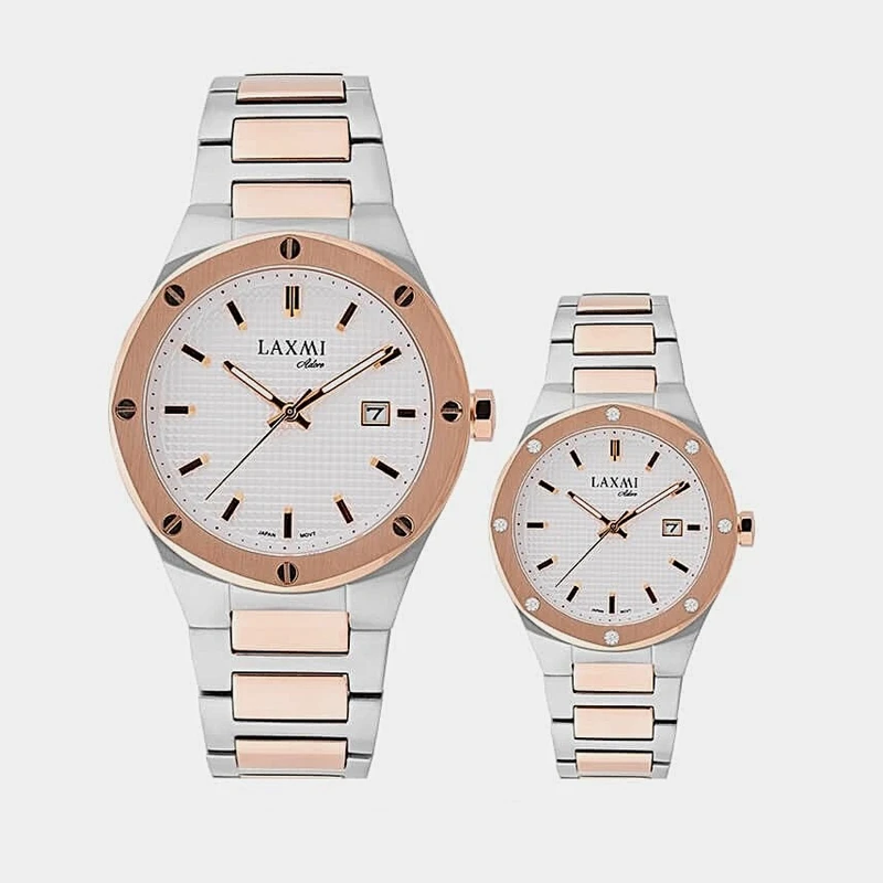 ست ساعت مچی زنانه و مردانه لاکسمی مدل 8148-1