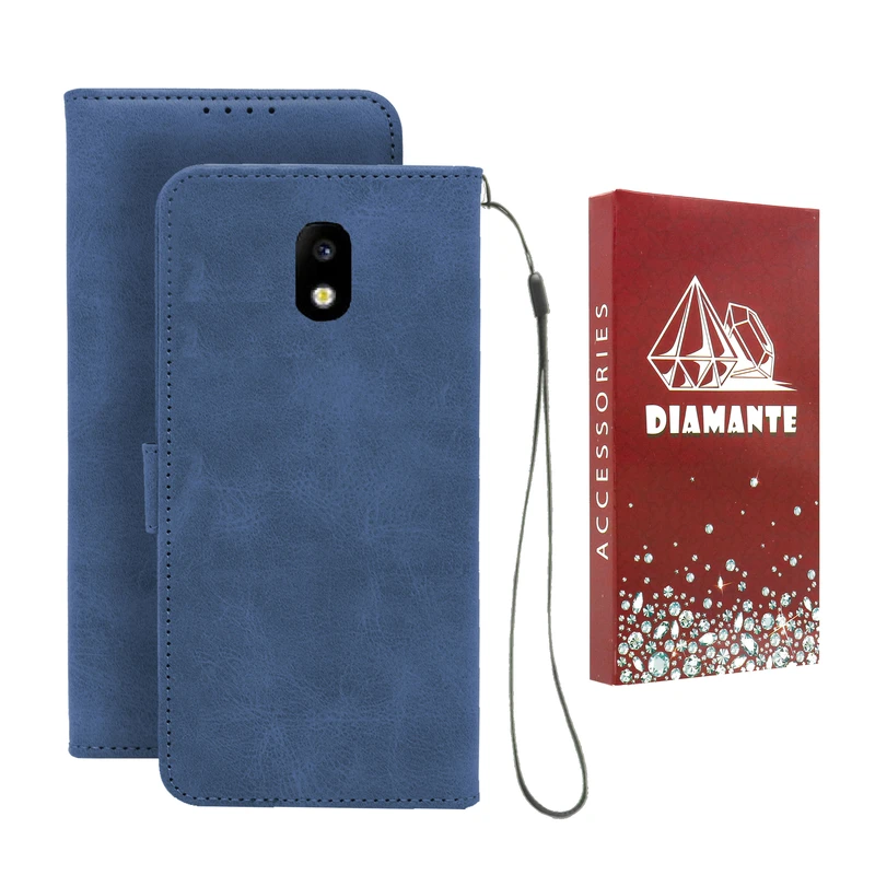 کیف کلاسوری دیامانته مدل Scusa Rd مناسب برای گوشی موبایل سامسونگ Galaxy J330 به همراه بند آویز